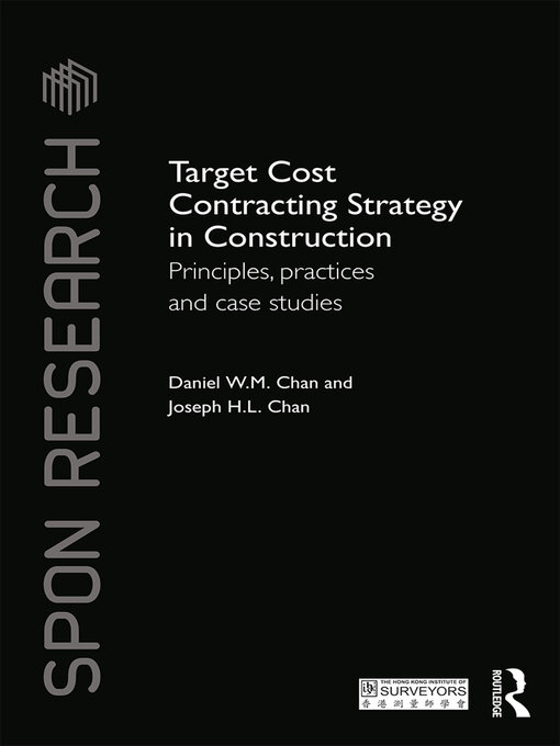 Upplýsingar um Target Cost Contracting Strategy in Construction eftir Daniel W.M. Chan - Biðlisti